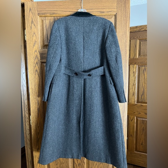 Ladies Brooks Brothers Chesterfield Tweed Herringbone Coat- size 8 - Picture 5 of 16